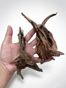 1/2PCS Authentic Natural Driftwood Aquarium Decor -Small Fish Tank Ornament, Genuine Wood Landscape with Bark Underwater Decor