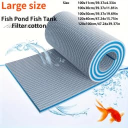 Large Size 8-Layer Reusable Fish Tank Sponge Filter Biofilter for Aquarium Filter and Ponds Easy To Cut Clean,Aquarium Accessory