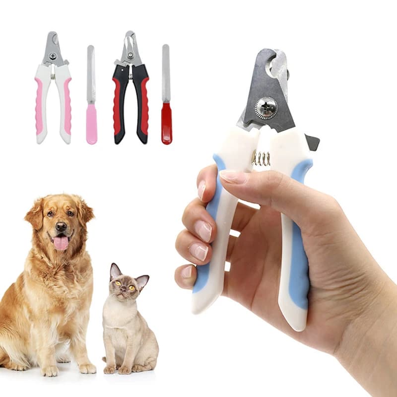 Pet Nail Clippers Pet Dog Cat Grooming Nail Scissors Stainless Steel Straight Handle Clippers Pet Supplies