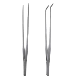 Stainless Steel Aquarium Tweezers Pliers Fish Tank Plant Aquascape Tools Straight Curved Forceps Clip Aquatic Feeding Tongs 27cm