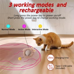 Cat Interactive Toys Ball Cover Set Fast Rolling in Pouch Hide and Seek Kitten Toy Motion Activated Interactive Cat Toy Indoor