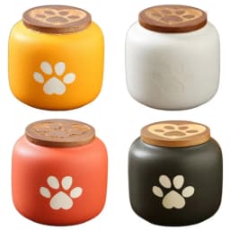 Ceramic Pet Ashes Storage Box Cute 180/500ml Dog Cat Cremation Urns Moisture Proof Dustproof Funeral Urn for Pets For Pet Ashes