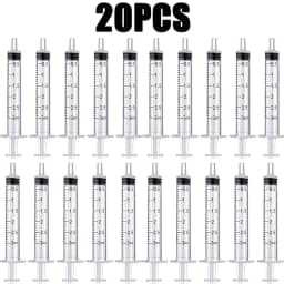 20/50PCS 3ml Syringe Without Caps, Liquid Injector, For Scientific Laboratory, Measurement, Small Animal Feeding