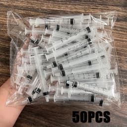 20/50PCS 3ml Syringe Without Caps, Liquid Injector, For Scientific Laboratory, Measurement, Small Animal Feeding