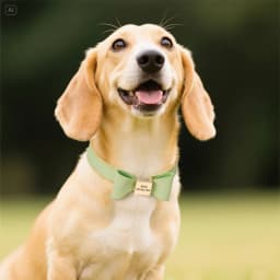 Personalized Dog Collar Cute Bowknot Engraved Dog Collars PU Leather Puppy Cat Necklace Adjustable for Small Medium Large Dogs