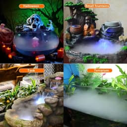 Ultrasonic Atomizer Mist Maker Mister Fogger Water Fountain Pond Aquarium Fish Tank Fog Machine Humidifier with Splash Guard