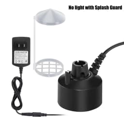 Ultrasonic Atomizer Mist Maker Mister Fogger Water Fountain Pond Aquarium Fish Tank Fog Machine Humidifier with Splash Guard