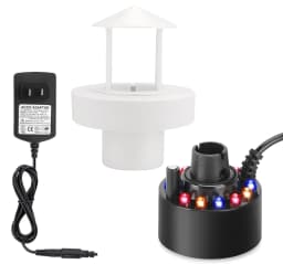 Ultrasonic Atomizer Mist Maker Mister Fogger Water Fountain Pond Aquarium Fish Tank Fog Machine Humidifier with Splash Guard