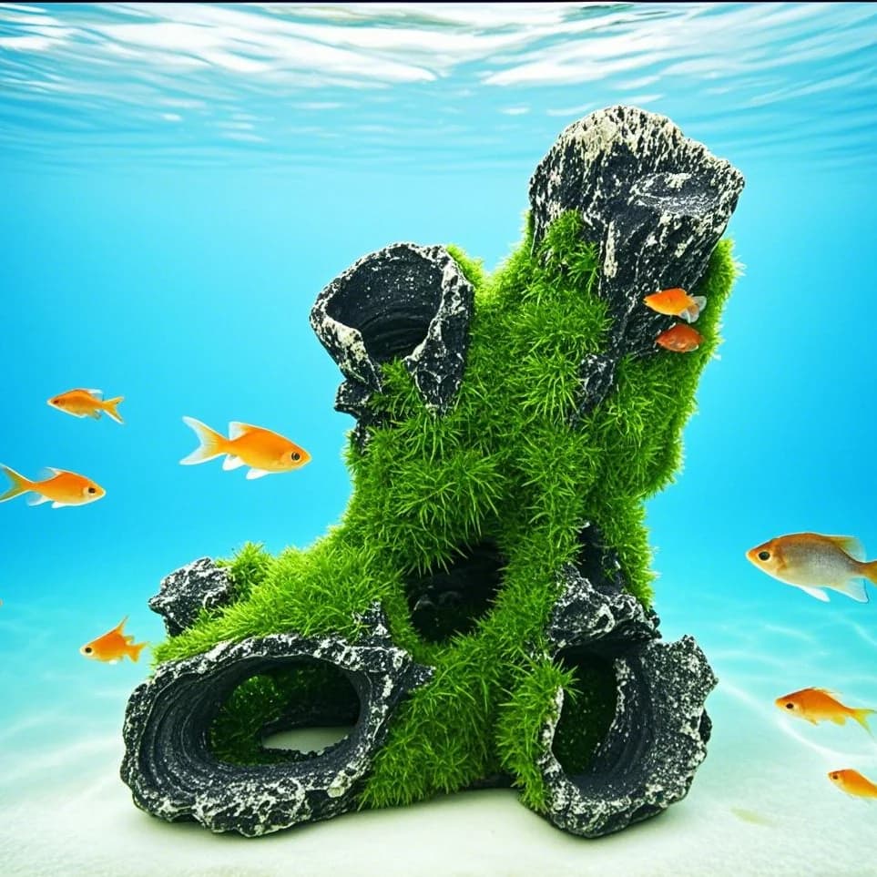 Resin Breeding Hiding Cave Simulation Shrimp Cave House Decorative Props Tree House Shelter Crafts Arts for Aquarium Landscaping