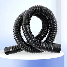 Black Flexible Corrugated Aquarium Hose Durable Fish Tank Inlet Outlet Joint Hose Water Pump Supplies Pipe Easy Install 50/100cm
