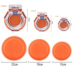 Dog Flying Disc Silicone Game Flying Discs Non-Slip Soft Anti-Chew Dog Toy Puppy Training Interactive Dog Supplies 15/19/23cm