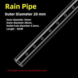 Transparent Fish Tank Water Pipe Acrylic Tube Fittings Elbow Joint Duck Bill Water Outlet Aquarium Accessries Rain Shower Outlet