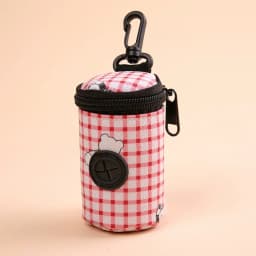 Hangable Dog Poop Bag Dispenser Zipper Dogs Walking Accessory Waste Bag Holder Portable Cute Garbage Bags Organizer Pet Supplies