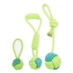 Heavy Duty Rope Toy for Power Chewers | Multi-Texture Tug-of-War & Dental Chew Dog Toy | Non-Slip Grip Indoor/Outdoor Use
