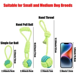 Heavy Duty Rope Toy for Power Chewers | Multi-Texture Tug-of-War & Dental Chew Dog Toy | Non-Slip Grip Indoor/Outdoor Use