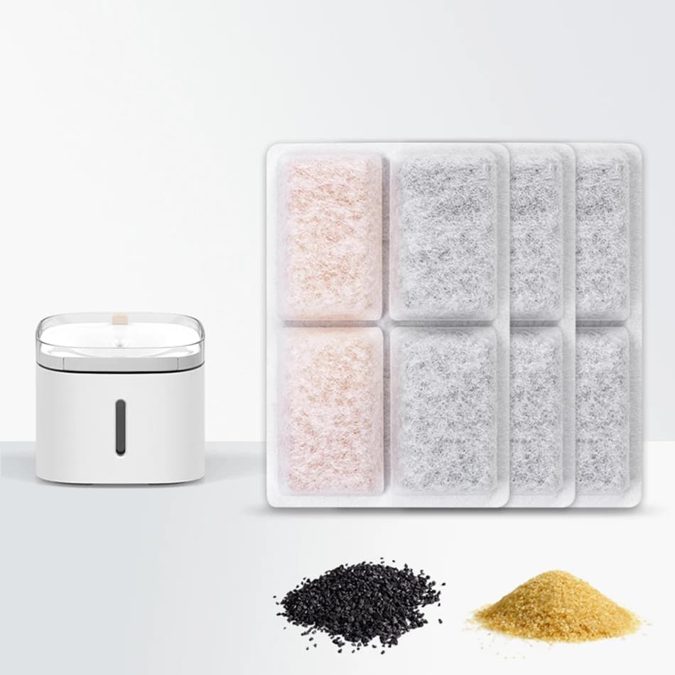 Cat Water Dispenser Filter Cartridge Pet Replacement Activated Carbon Filter Pet Care Accessory Multiple Filtration System