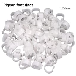 Poultry Leg Rings Chicken Foot Bands Adjustable Ratchet Clasp Snap Marking Tags for Duck Goose Pigeon Farm Feed Tool 25/100pcs