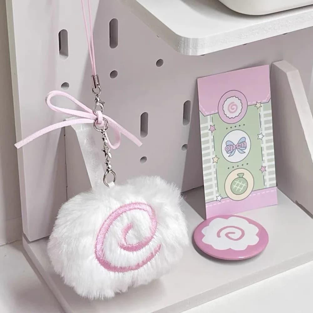 Soft Plush Keychain Set - Cute Fish Keyring & Bag Charm for Women, Handmade Key Chain Accessories for Purse/Backpack/Tote