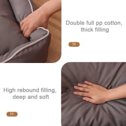 Winter Dog Bed-Dog Sofa Beds for Dogs,Foam Pet Couch Bed with Washable Removable Cover,Waterproof Lining and Non-Slip Bottom