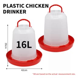1/1.5/2/3/4/5/6/8/11/14/16/18L Automatic Chicken Water Bucket Plastic Poultry Rooster Hen Feeding Device Farm Water Supply