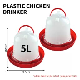1/1.5/2/3/4/5/6/8/11/14/16/18L Automatic Chicken Water Bucket Plastic Poultry Rooster Hen Feeding Device Farm Water Supply