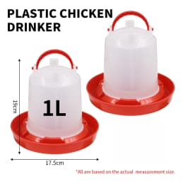 1/1.5/2/3/4/5/6/8/11/14/16/18L Automatic Chicken Water Bucket Plastic Poultry Rooster Hen Feeding Device Farm Water Supply