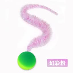 1/5/10PCS Cat interactive toys Tickle Cat Colorful bouncing ball Pet supplies Puzzle teasing indoor cat caterpillar elastic toy