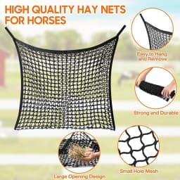 Hay Net for Horses Slow Feed Hay Bag for Horses Goat Sheep Large Capacity Hanging Hay Feeder Bag