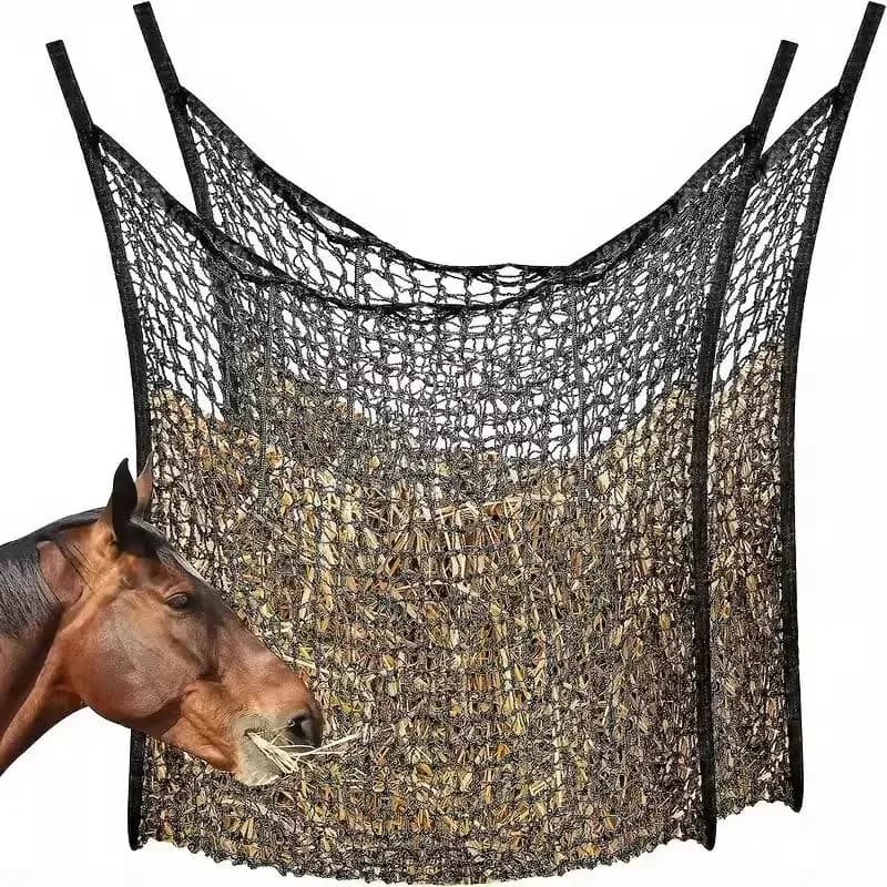 Hay Net for Horses Slow Feed Hay Bag for Horses Goat Sheep Large Capacity Hanging Hay Feeder Bag