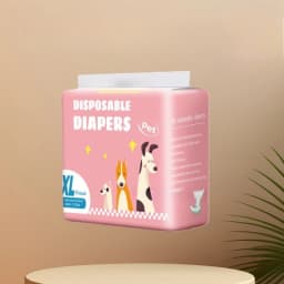 10Pcs/12Pcs Dog Diapers Males Females Disposable Nappies Pants Physiological Underwear Adjustable Leakproof Safety Pants