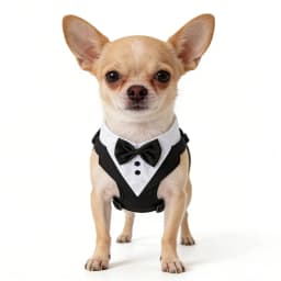 Dog Tuxedo for Wedding Outfit, Dog Suit and Tie Costumes for Birthday, Cosplay, Christmas Party, Pet Formal Wear with Bowtie