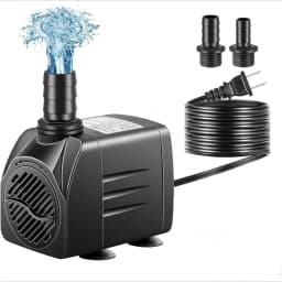 220V Black Submersible Water Pump Submersible Ultra-Quiet Fountain Pump with Suction Cup Mini Ponds Fountains Fish Pond Aquarium