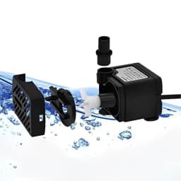 220V Black Submersible Water Pump Submersible Ultra-Quiet Fountain Pump with Suction Cup Mini Ponds Fountains Fish Pond Aquarium