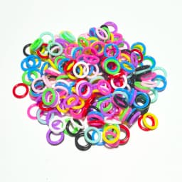 100pcs Pigeon Foot Rubber Ring Colorful Elastic Identification Rings For Carrier Pigeon Racing Pigeons Bird Appliances 8mm