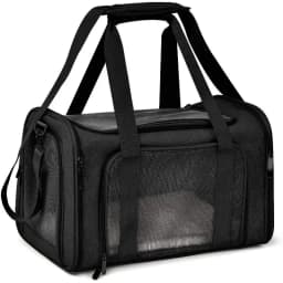 Portable Pet Carrier for Cats and Small Dogs, Foldable Travel Bag with Mesh Window, Lightweight Large Capacity Car Seat Carrier