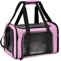 Portable Pet Carrier for Cats and Small Dogs, Foldable Travel Bag with Mesh Window, Lightweight Large Capacity Car Seat Carrier