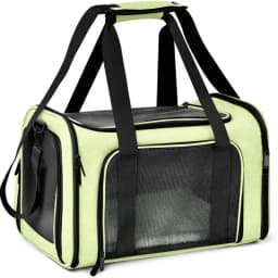 Portable Pet Carrier for Cats and Small Dogs, Foldable Travel Bag with Mesh Window, Lightweight Large Capacity Car Seat Carrier