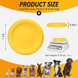 Dog Discs Toy Durable Flying Discs for Throwing Catching Durable for Aggressive Chewers Water Floating Dog Toys Training