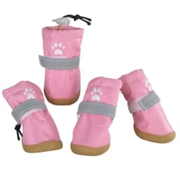 4pcs/set Pet Footwear Waterproof Pet Dog Shoes Anti-slip Wear Resistant Puppy Booties Reflective Pet Rain Shoes Small Medium Dog