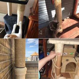 Natural Sisal Rope Cat Scratcher Rope Tree Scratching DIY Toy Paw Claw Furniture Protector Scratching Post