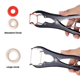 Livestock Goat Pig Castration Forceps Expansion Clamp Elasticity Rubber Castration Rings Farm Animal Bloodless Broken Tail Plier