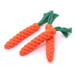 1Pcs Carrot Dog Bite Rope Pet Dog Toys Safe Durable Braided Bite Dog Chew Toys Resistant Puppy Molar Cleaning Teeth Cotton Rope