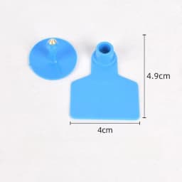 100Pcs Pig Ear Tag Signs Cattle Without Words Ear Tags Typing Copper Head Earrings Farm Animal Identification Card