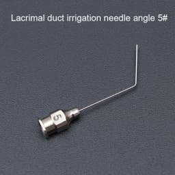 Ophthalmic Instruments Stainless Steel Lacrimal Duct Irrigation Needle Arc Angle Straight Dental Surgery Irrigation Needle