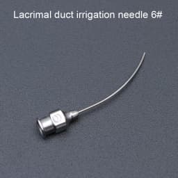 Ophthalmic Instruments Stainless Steel Lacrimal Duct Irrigation Needle Arc Angle Straight Dental Surgery Irrigation Needle