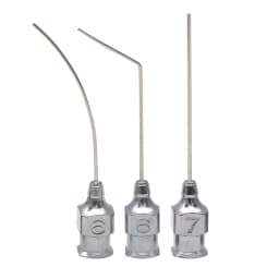 Ophthalmic Instruments Stainless Steel Lacrimal Duct Irrigation Needle Arc Angle Straight Dental Surgery Irrigation Needle
