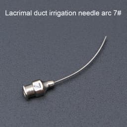 Ophthalmic Instruments Stainless Steel Lacrimal Duct Irrigation Needle Arc Angle Straight Dental Surgery Irrigation Needle