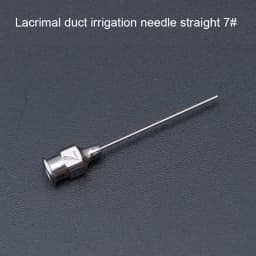 Ophthalmic Instruments Stainless Steel Lacrimal Duct Irrigation Needle Arc Angle Straight Dental Surgery Irrigation Needle
