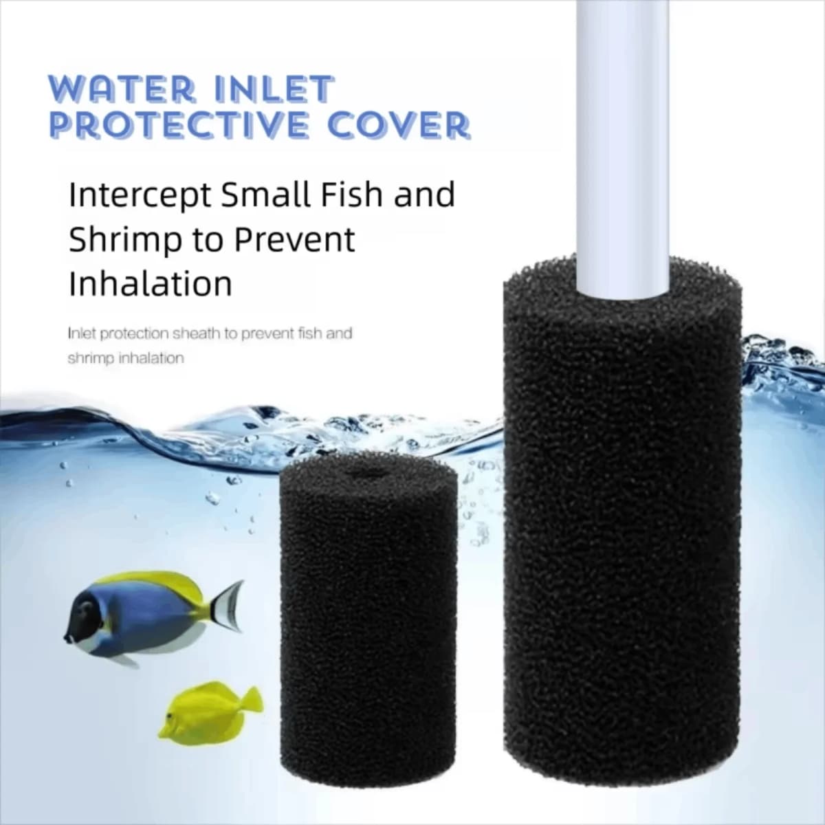 10pcs Aquarium Fish Tank Foam Cartridge Replacement Filters Sponge Biochemical Filter Sponge Cylinder Prefilter Filter Cotton