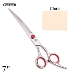 Purple Dragon Dog Grooming Scissors 6.5" 7" Straight Scissors Thinning Shears Professional Pets Shears Curved Scissors Z4001